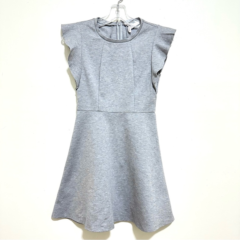 BCBGeneration Women's Ponte Flutter Sleeve Dress SZ 2